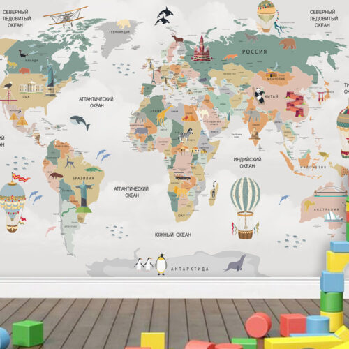 Детские карты мира